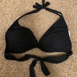 black bikini top